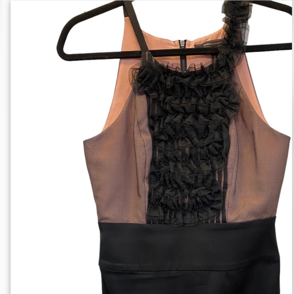 BCBGMaxAzria dress Black and Pink Size 4 Like New - Picture 5 of 5